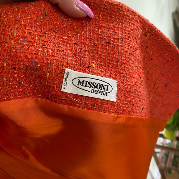 Vintage Missoni Donna Orange Blazer Designer Italy - Picture 5 of 6